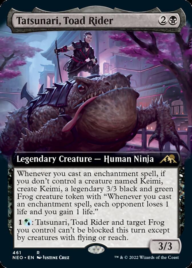 Tatsunari, Toad Rider (Extended Art) [Kamigawa: Neon Dynasty] | I Want That Stuff Brandon