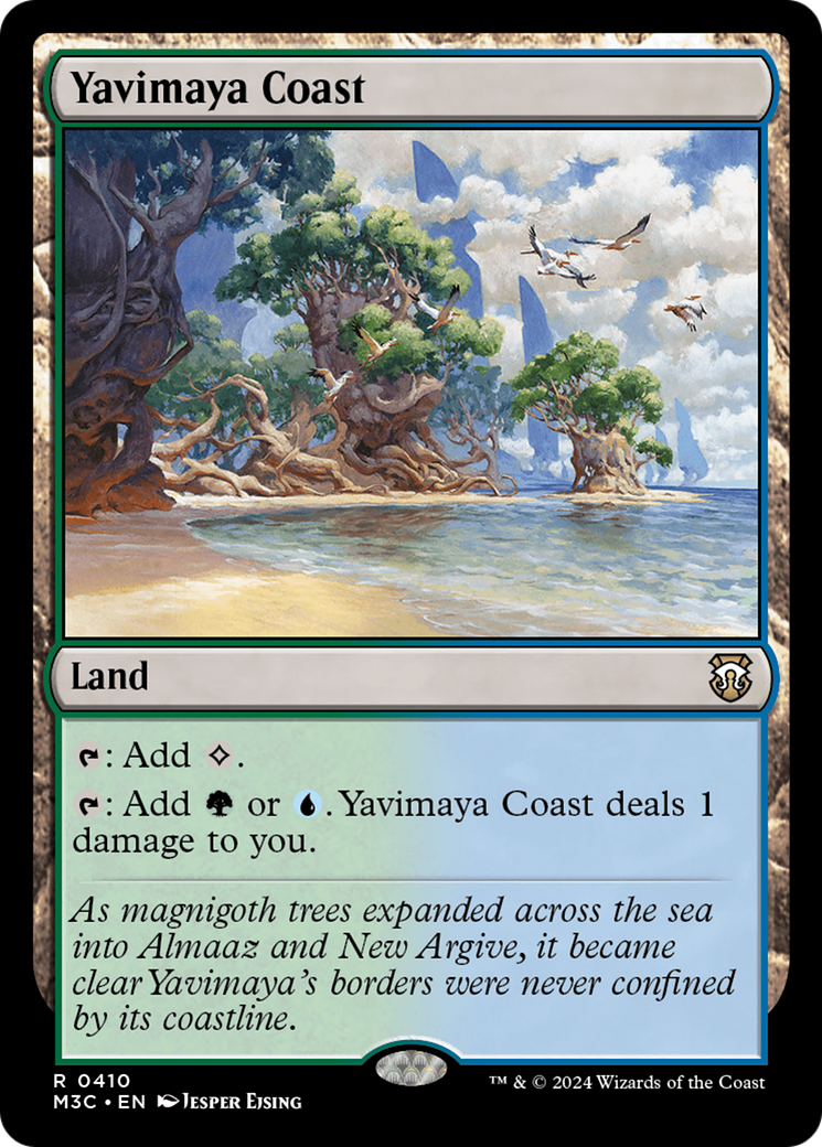 Yavimaya Coast (Ripple Foil) [Modern Horizons 3 Commander] | I Want That Stuff Brandon