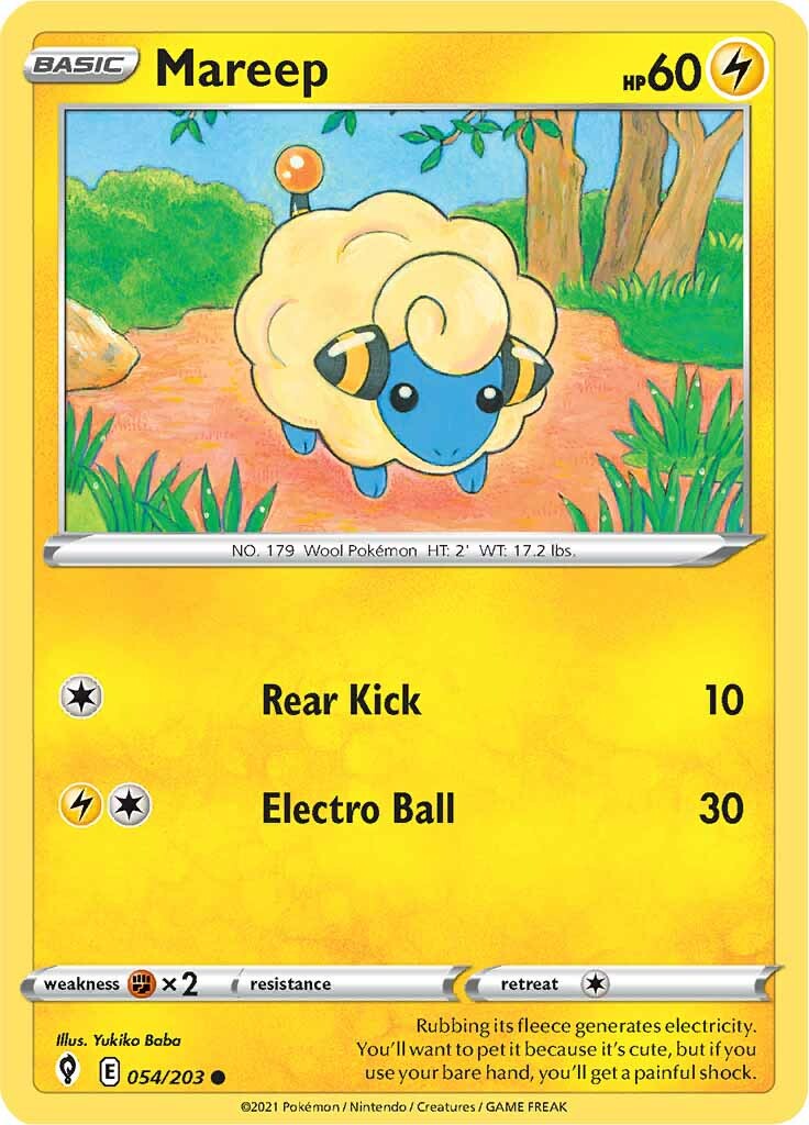 Mareep (054/203) [Sword & Shield: Evolving Skies] | I Want That Stuff Brandon