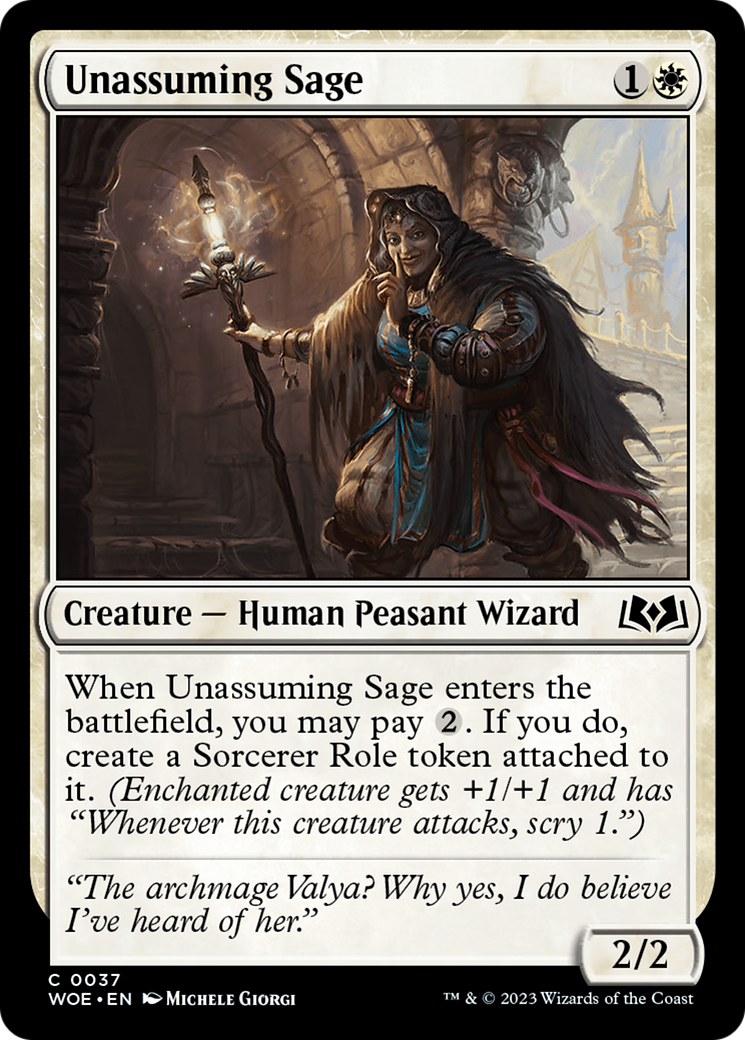 Unassuming Sage [Wilds of Eldraine] | I Want That Stuff Brandon