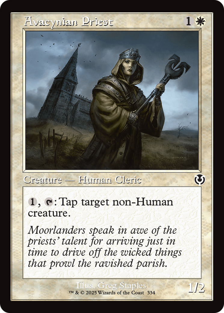 Avacynian Priest (Retro Frame) [Innistrad Remastered] | I Want That Stuff Brandon