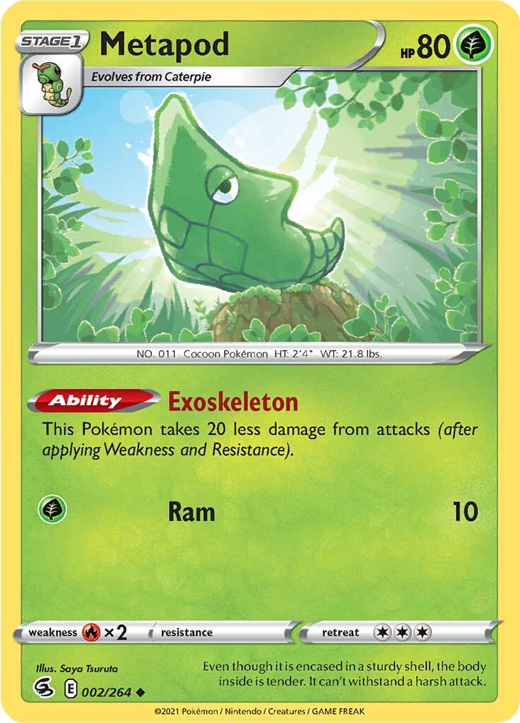 Metapod (002/264) [Sword & Shield: Fusion Strike] | I Want That Stuff Brandon