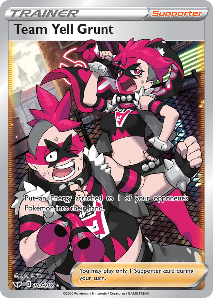 Team Yell Grunt (202/202) [Sword & Shield: Base Set] | I Want That Stuff Brandon