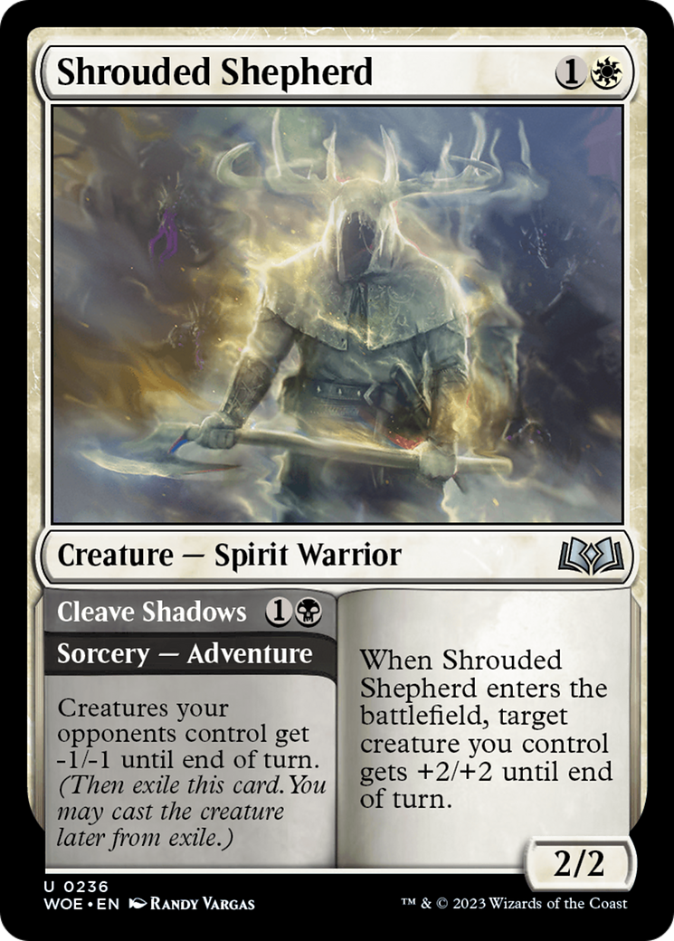 Shrouded Shepherd // Cleave Shadows [Wilds of Eldraine] | I Want That Stuff Brandon