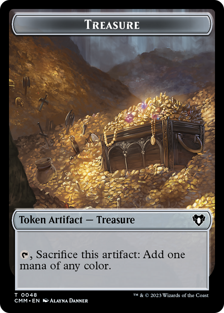 Treasure // Cat (0005) Double-Sided Token [Commander Masters Tokens] | I Want That Stuff Brandon