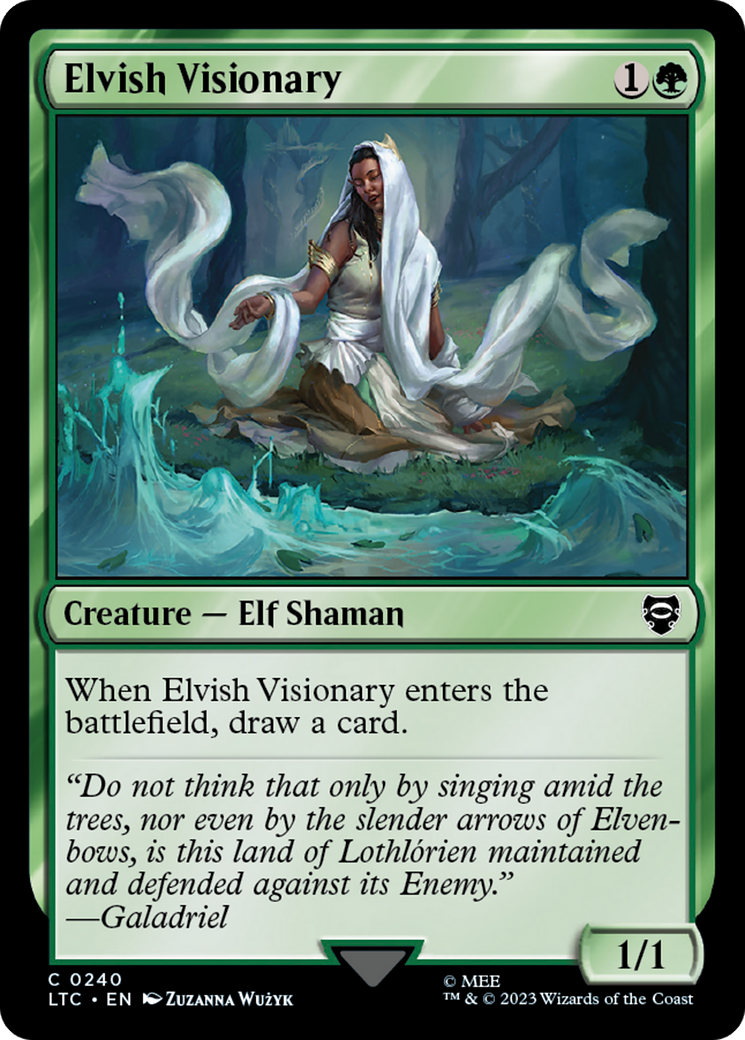 Elvish Visionary [The Lord of the Rings: Tales of Middle-Earth Commander] | I Want That Stuff Brandon