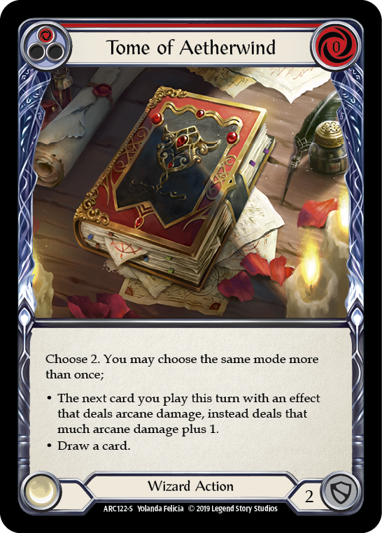 Tome of Aetherwind [ARC122-S] (Arcane Rising)  1st Edition Normal | I Want That Stuff Brandon