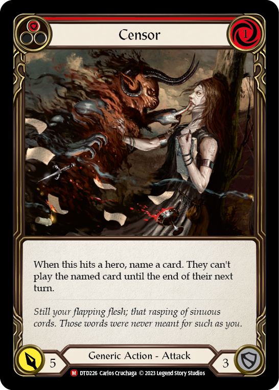 Censor [DTD226] (Dusk Till Dawn)  Rainbow Foil | I Want That Stuff Brandon