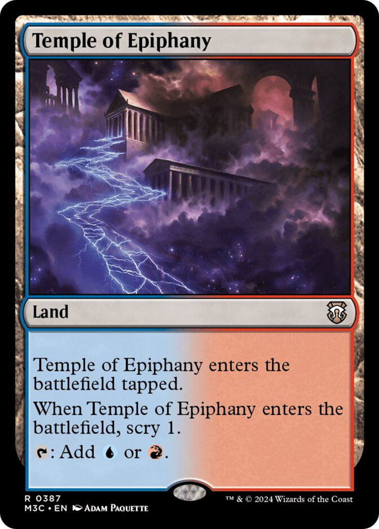 Temple of Epiphany (Ripple Foil) [Modern Horizons 3 Commander] | I Want That Stuff Brandon