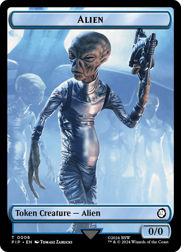 Radiation // Alien Double-Sided Token [Fallout Tokens] | I Want That Stuff Brandon