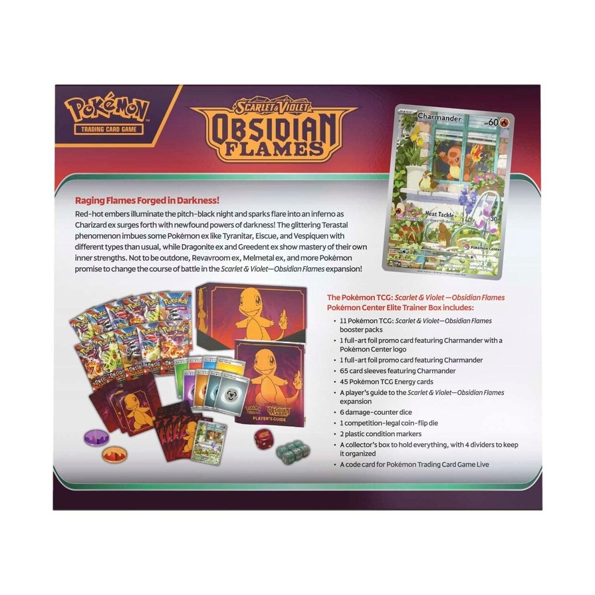 Scarlet & Violet: Obsidian Flames - Elite Trainer Box (Pokemon Center Exclusive) | I Want That Stuff Brandon