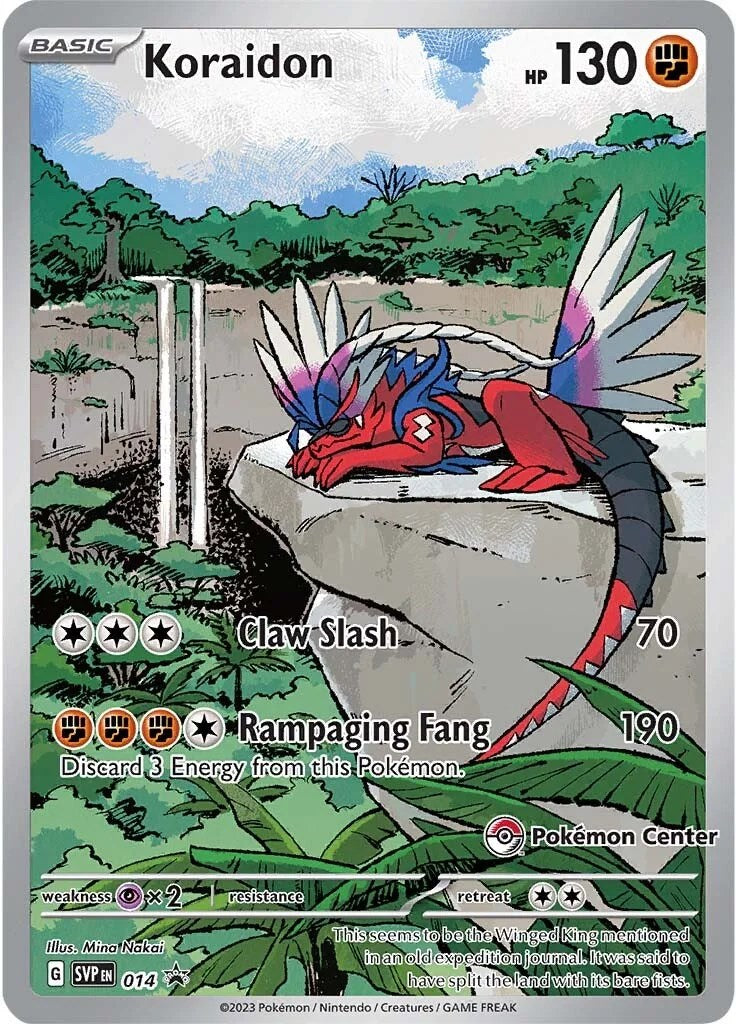 Koraidon (124/198) (Pokemon Center Exclusive) [Scarlet & Violet: Black Star Promos] | I Want That Stuff Brandon