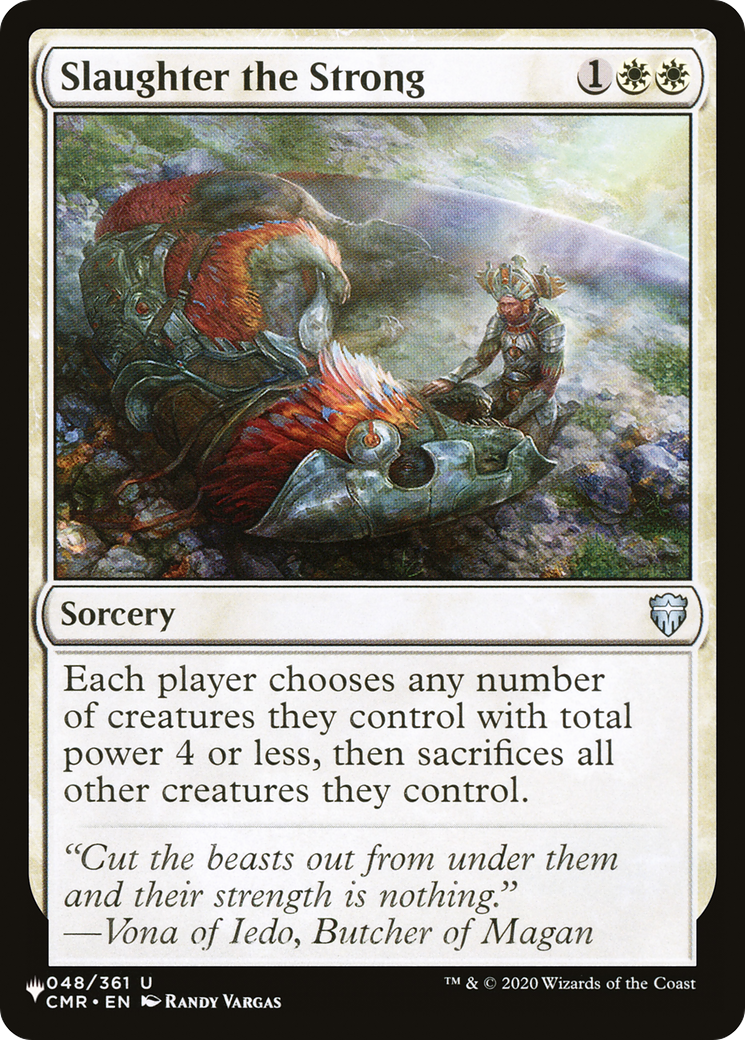 Slaughter the Strong [The List Reprints] | I Want That Stuff Brandon