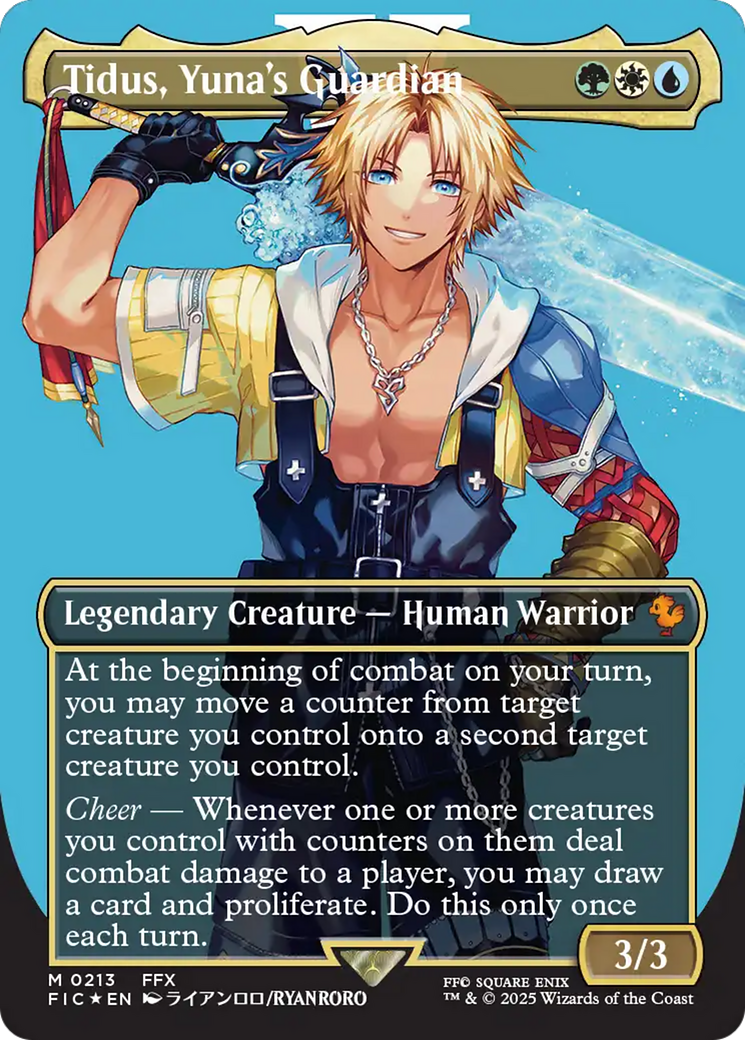 Tidus, Yuna's Guardian (Borderless) (Surge Foil) [FINAL FANTASY Commander] | I Want That Stuff Brandon