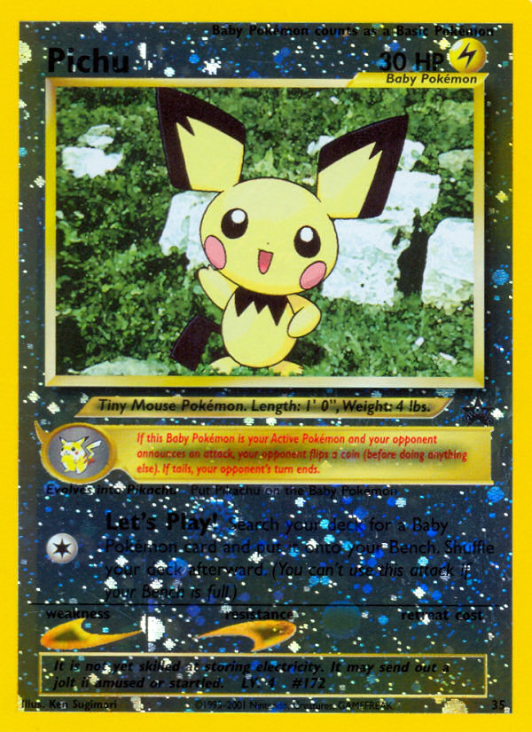 Pichu (35) [Wizards of the Coast: Black Star Promos] | I Want That Stuff Brandon