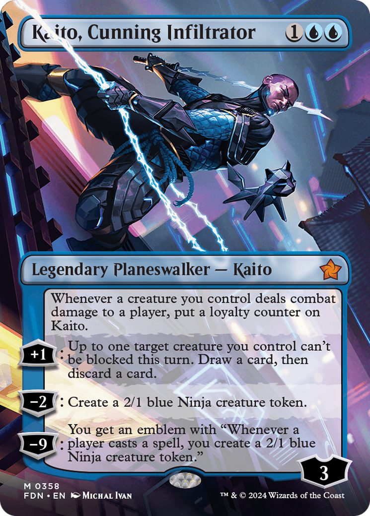 Kaito, Cunning Infiltrator (Borderless) [Foundations] | I Want That Stuff Brandon