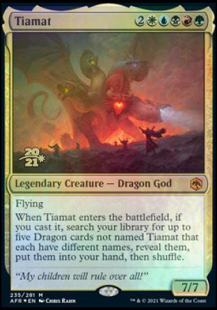 Tiamat [Dungeons & Dragons: Adventures in the Forgotten Realms Prerelease Promos] | I Want That Stuff Brandon