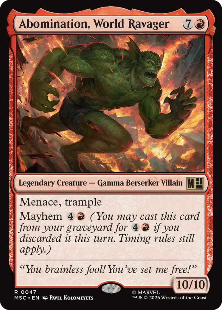Abomination, World Ravager [Marvel Super Heroes Commander] | I Want That Stuff Brandon