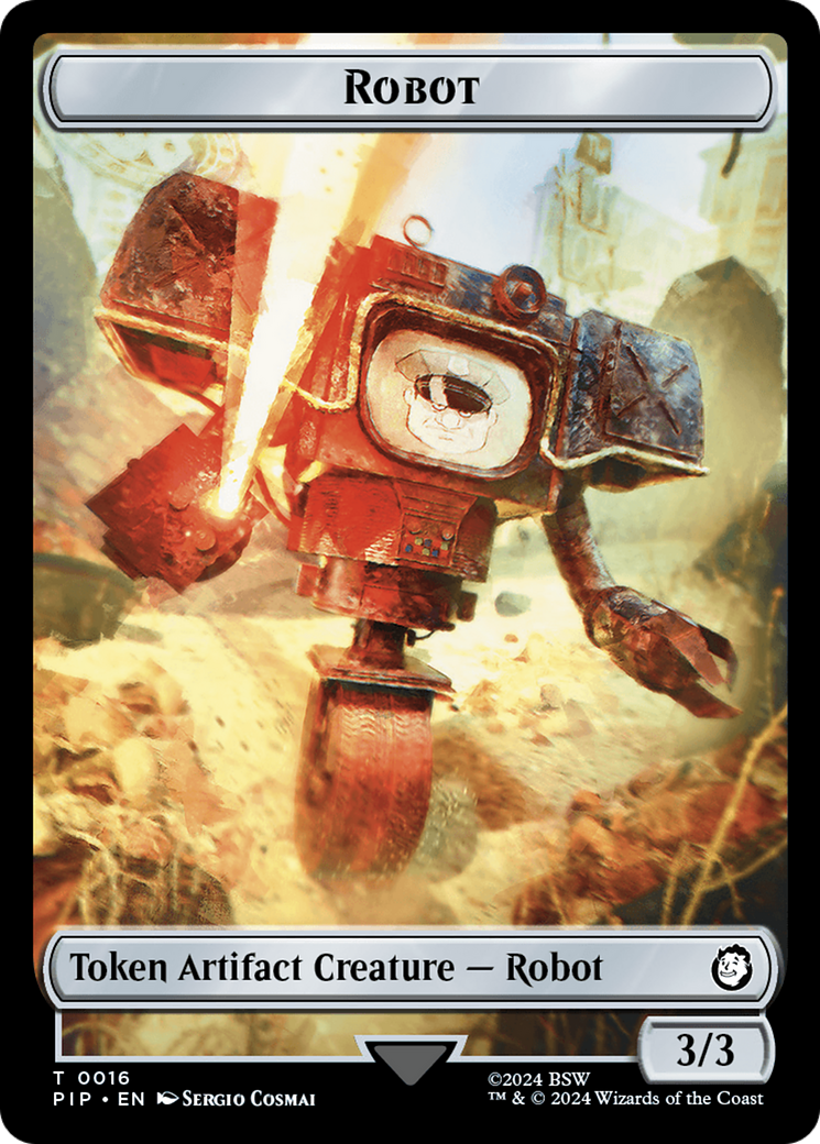 Energy Reserve // Robot Double-Sided Token [Fallout Tokens] | I Want That Stuff Brandon