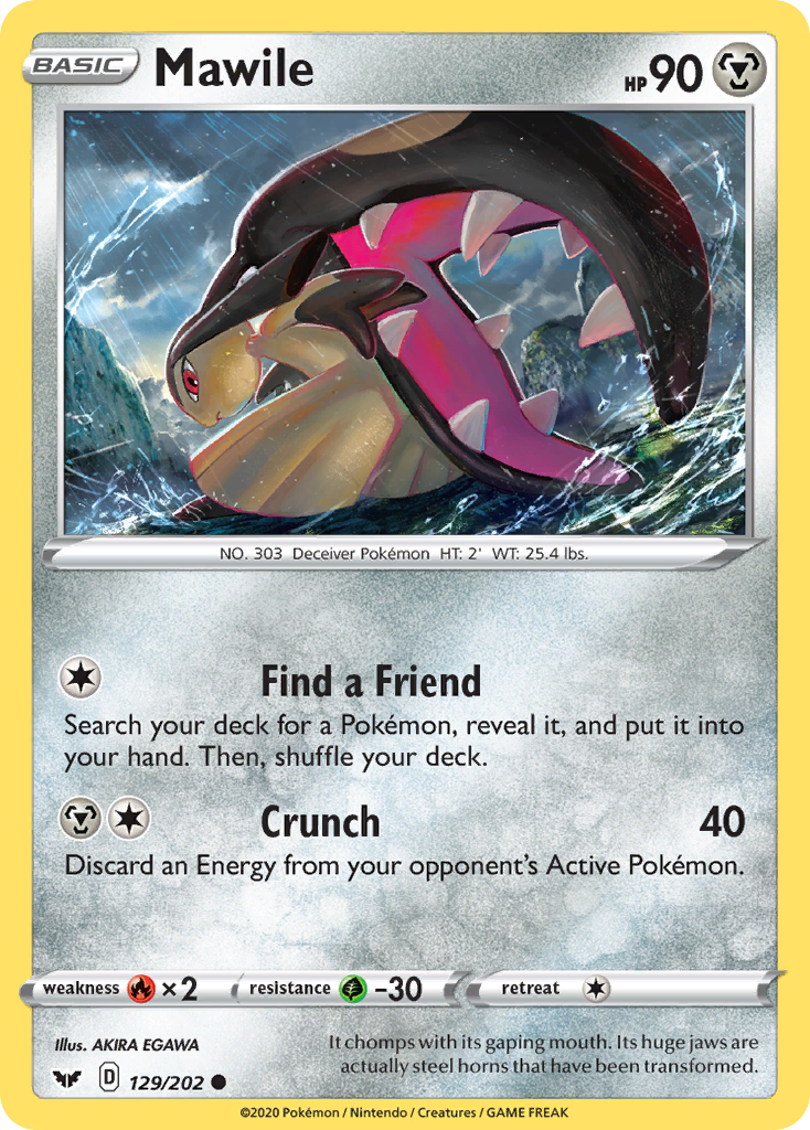 Mawile (129/202) [Sword & Shield: Base Set] | I Want That Stuff Brandon