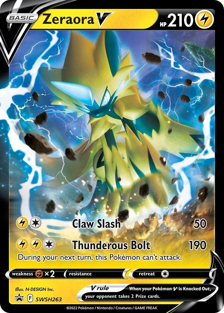 Zeraora V (SWSH263) [Sword & Shield: Black Star Promos] | I Want That Stuff Brandon