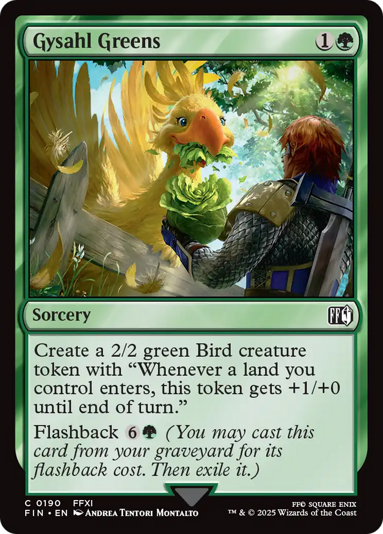 Gysahl Greens [FINAL FANTASY] | I Want That Stuff Brandon