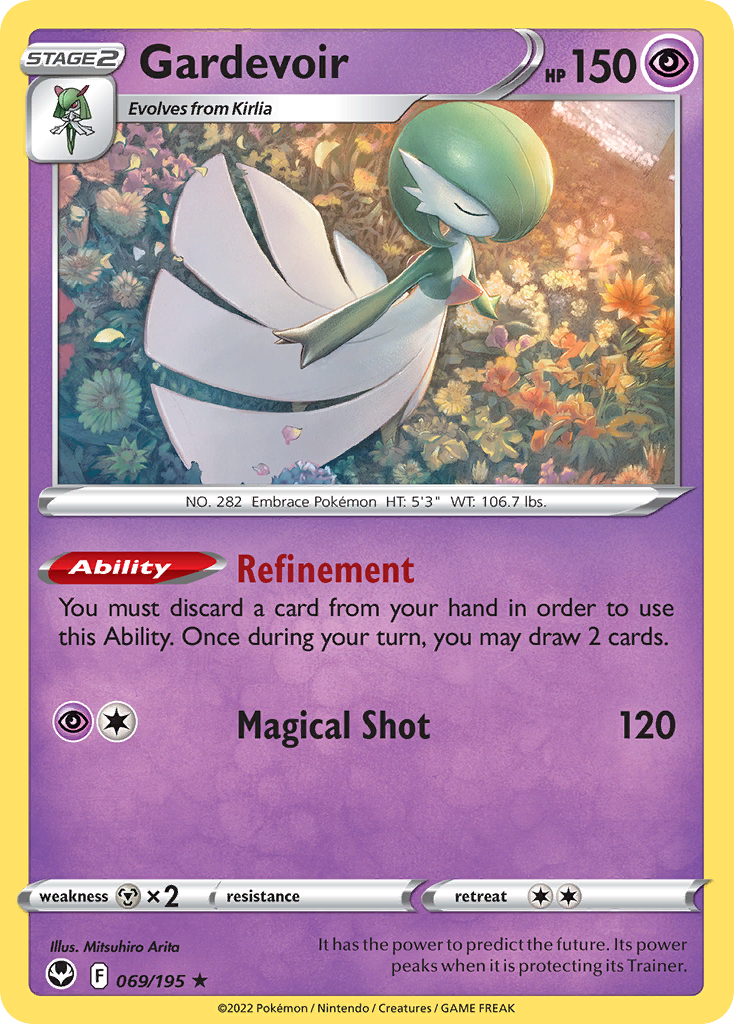 Gardevoir (069/195) (Theme Deck Exclusive) [Sword & Shield: Silver Tempest] | I Want That Stuff Brandon