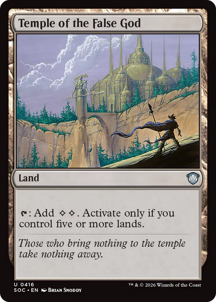 Temple of the False God [Secrets of Strixhaven Commander] | I Want That Stuff Brandon