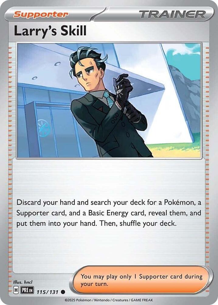 Larry's Skill (115/131) [Scarlet & Violet: Prismatic Evolutions] | I Want That Stuff Brandon