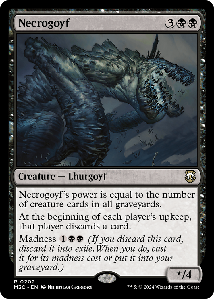 Necrogoyf (Ripple Foil) [Modern Horizons 3 Commander] | I Want That Stuff Brandon