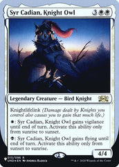 Syr Cadian, Knight Owl (Unfinity Foil Edition) [The List] | I Want That Stuff Brandon