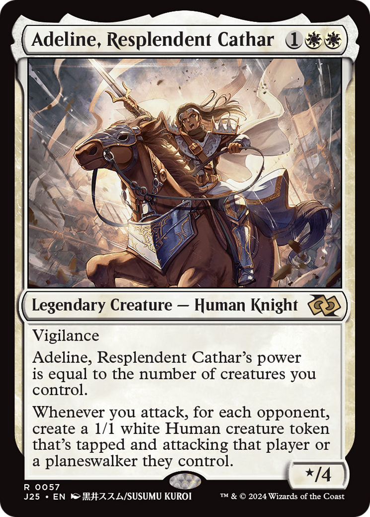 Adeline, Resplendent Cathar (Anime) [Foundations Jumpstart] | I Want That Stuff Brandon