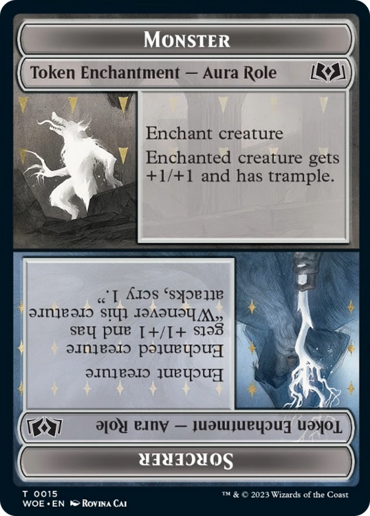 Monster Role // Sorcerer Role Token [Wilds of Eldraine Tokens] | I Want That Stuff Brandon