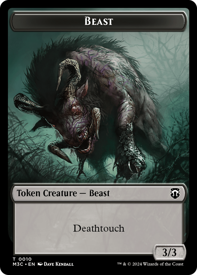 Beast (0010) // Shapeshifter (0008) Double-Sided Token [Modern Horizons 3 Commander Tokens] | I Want That Stuff Brandon
