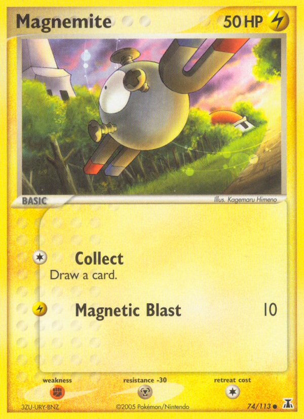 Magnemite (74/113) [EX: Delta Species] | I Want That Stuff Brandon