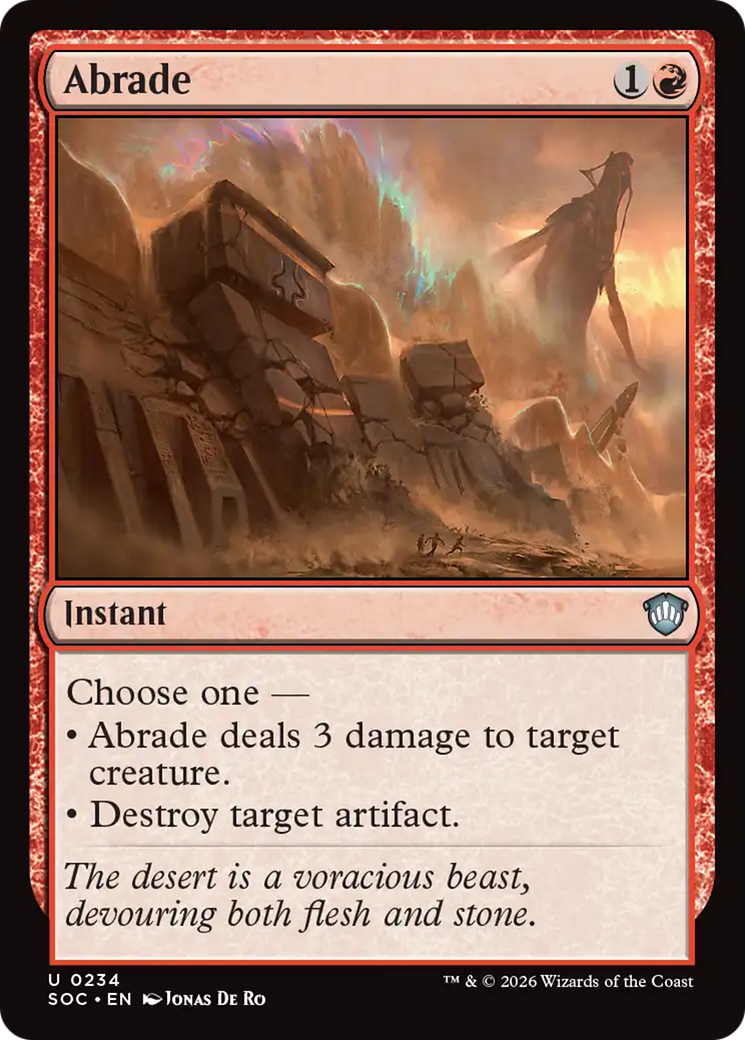 Abrade [Secrets of Strixhaven Commander] | I Want That Stuff Brandon