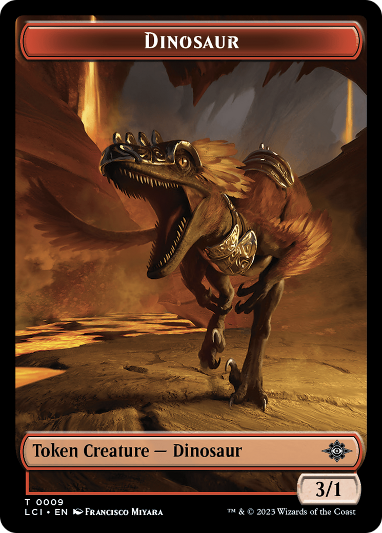 Vampire // Dinosaur (0009) Double-Sided Token [The Lost Caverns of Ixalan Tokens] | I Want That Stuff Brandon