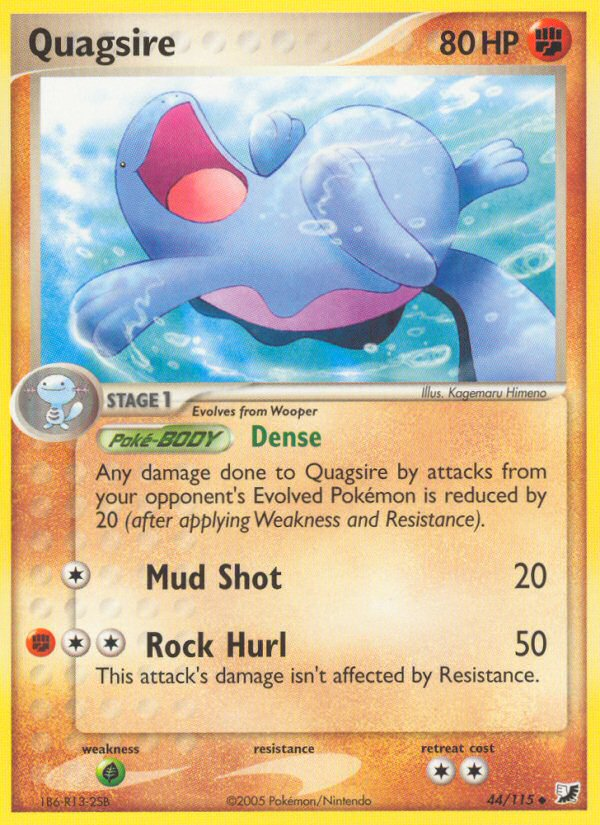 Quagsire (44/115) [EX: Unseen Forces] | I Want That Stuff Brandon