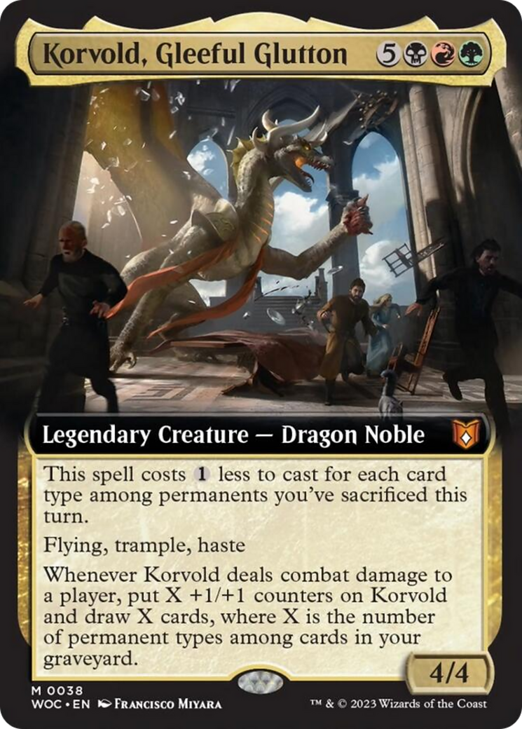 Korvold, Gleeful Glutton (Extended Art) [Wilds of Eldraine Commander] | I Want That Stuff Brandon