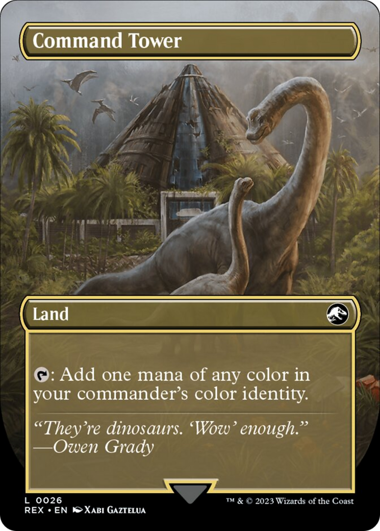 Command Tower // Commander Tower (Borderless) [Jurassic World Collection] | I Want That Stuff Brandon