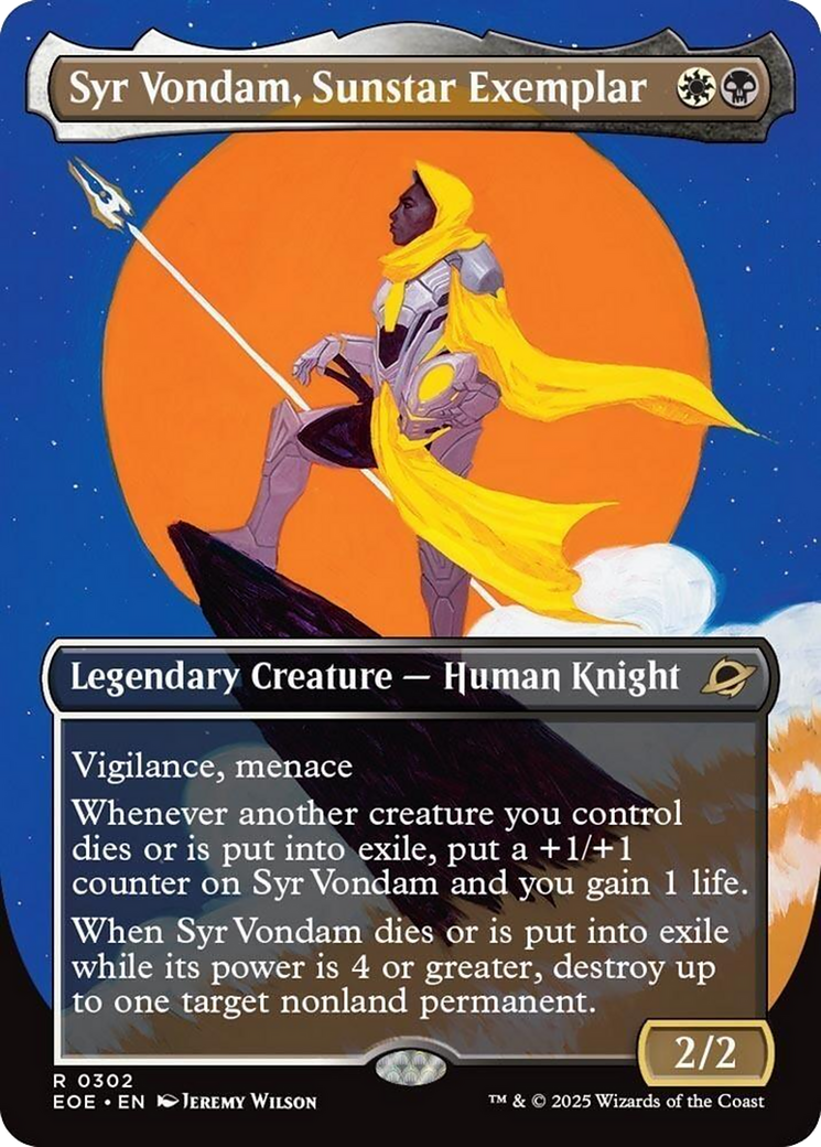 Syr Vondam, Sunstar Exemplar (Borderless) [Edge of Eternities] | I Want That Stuff Brandon