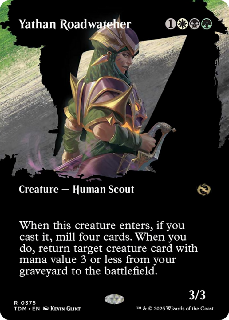 Yathan Roadwatcher (Borderless) [Tarkir: Dragonstorm] | I Want That Stuff Brandon