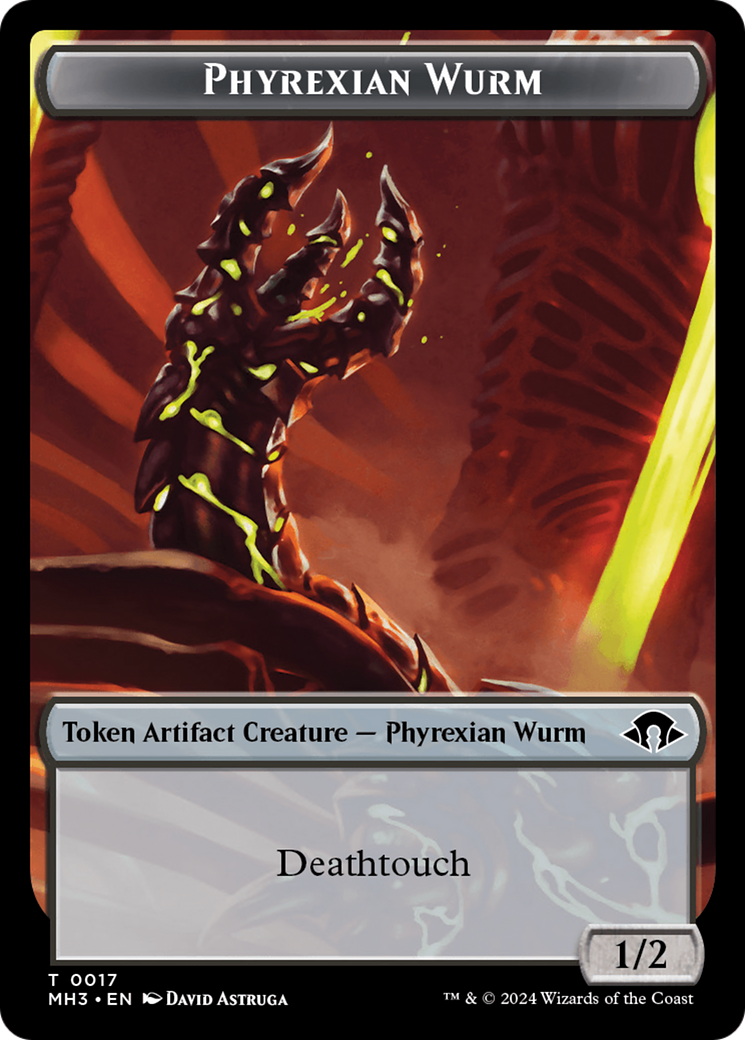 Phyrexian Wurm Token (0017) [Modern Horizons 3 Tokens] | I Want That Stuff Brandon