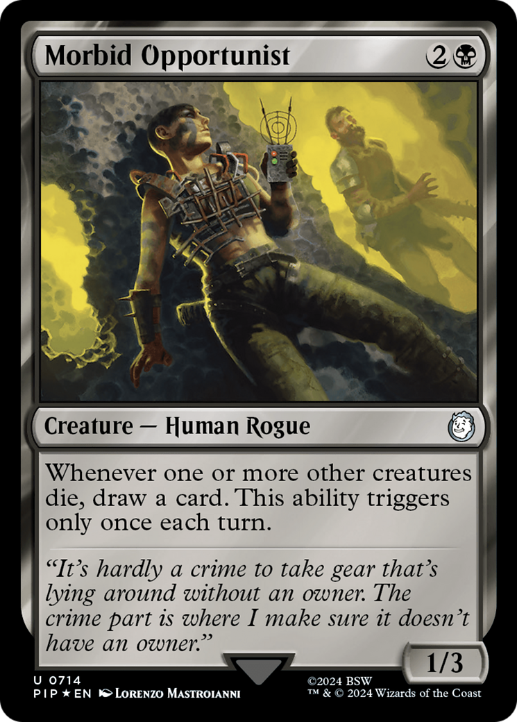 Morbid Opportunist (Surge Foil) [Fallout] | I Want That Stuff Brandon