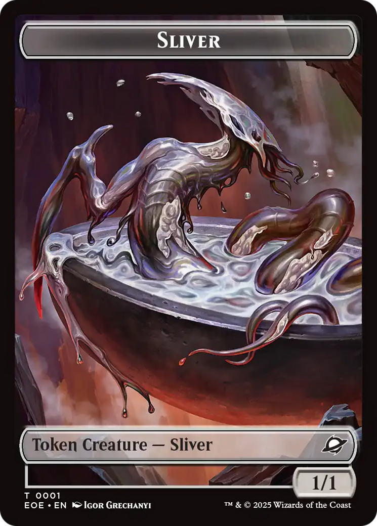 Robot // Sliver Double-Sided Token [Edge of Eternities Tokens] | I Want That Stuff Brandon