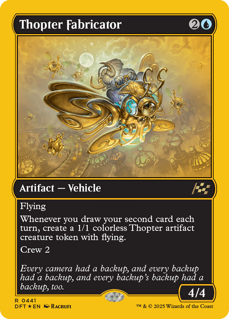 Thopter Fabricator (First-Place Foil) [Aetherdrift] | I Want That Stuff Brandon