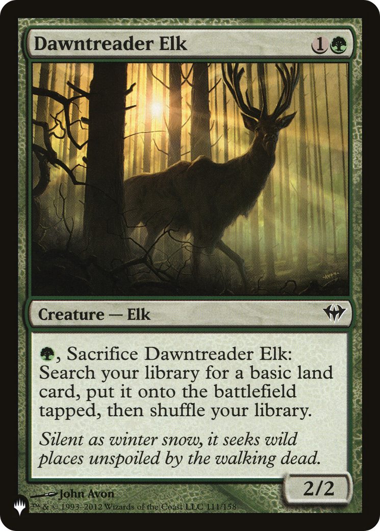 Dawntreader Elk [The List Reprints] | I Want That Stuff Brandon