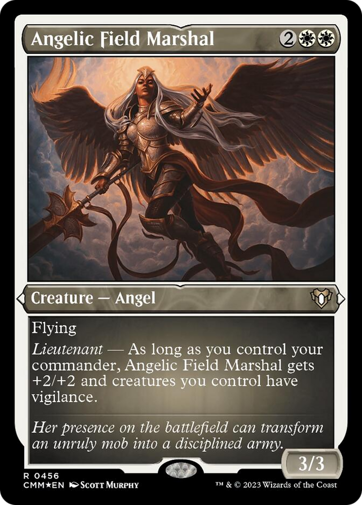 Angelic Field Marshal (Foil Etched) [Commander Masters] | I Want That Stuff Brandon