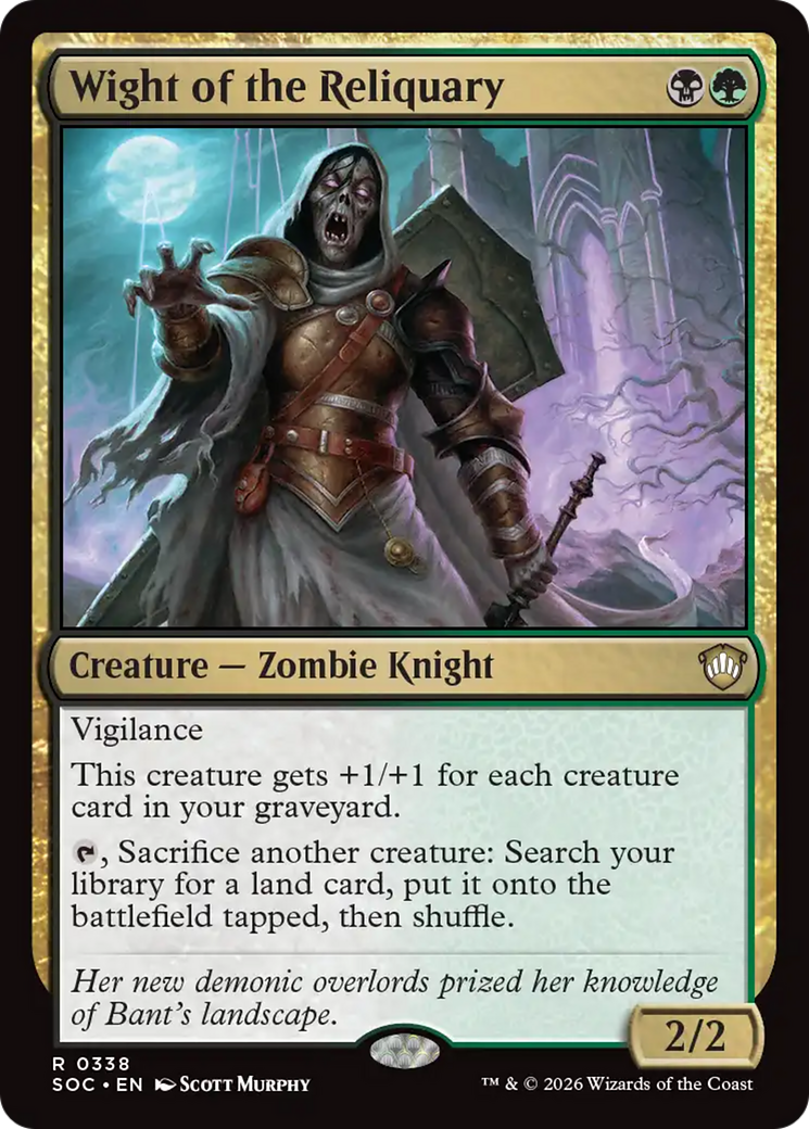 Wight of the Reliquary [Secrets of Strixhaven Commander] | I Want That Stuff Brandon