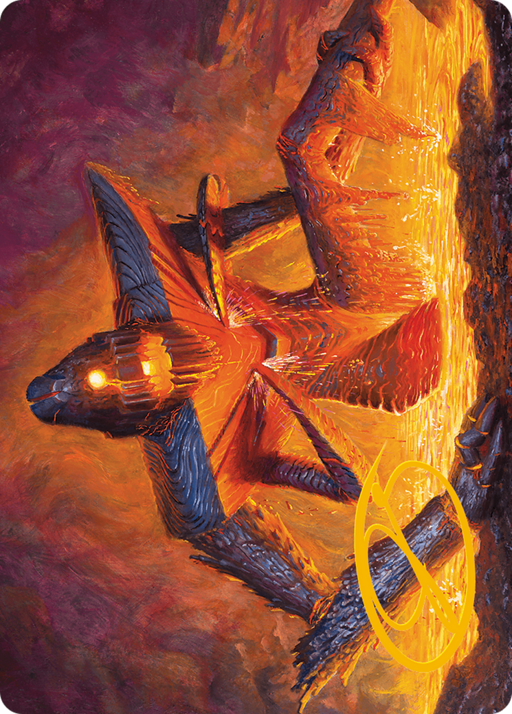 Molten Gatekeeper Art Card (Gold-Stamped Signature) [Modern Horizons 3 Art Series] | I Want That Stuff Brandon
